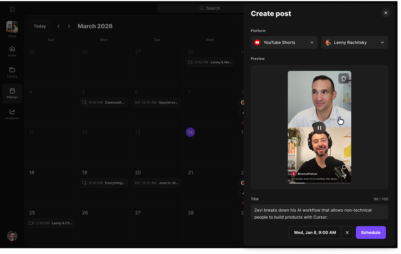 Schedule post to youtube shorts.png