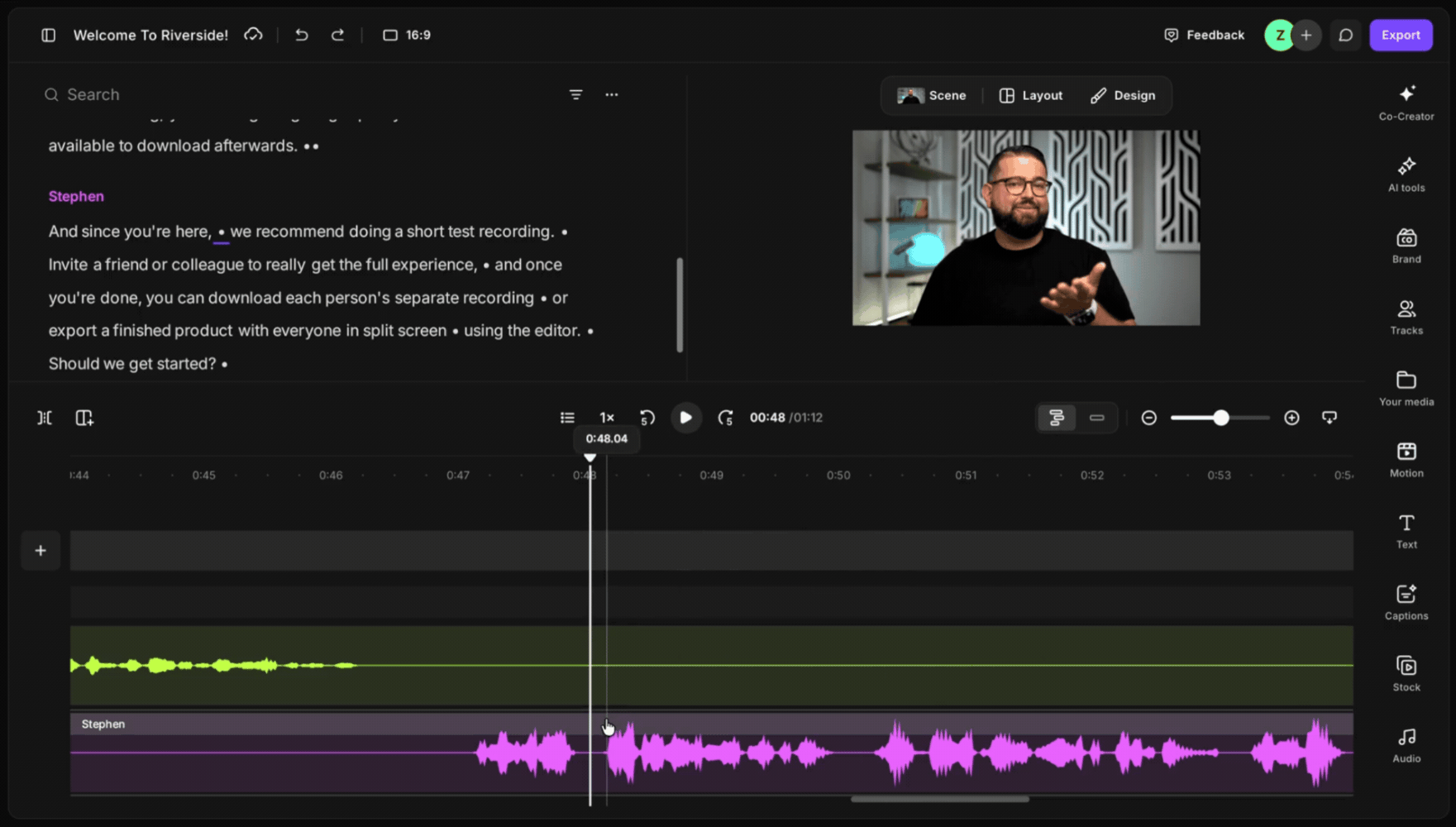Can I change the volume for part of a track_190726.gif
